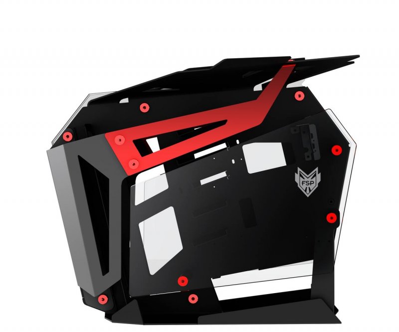FSP T-Wings CMT710/ Dual System/ Transpar./ Černá a červená - obrázek č. 1