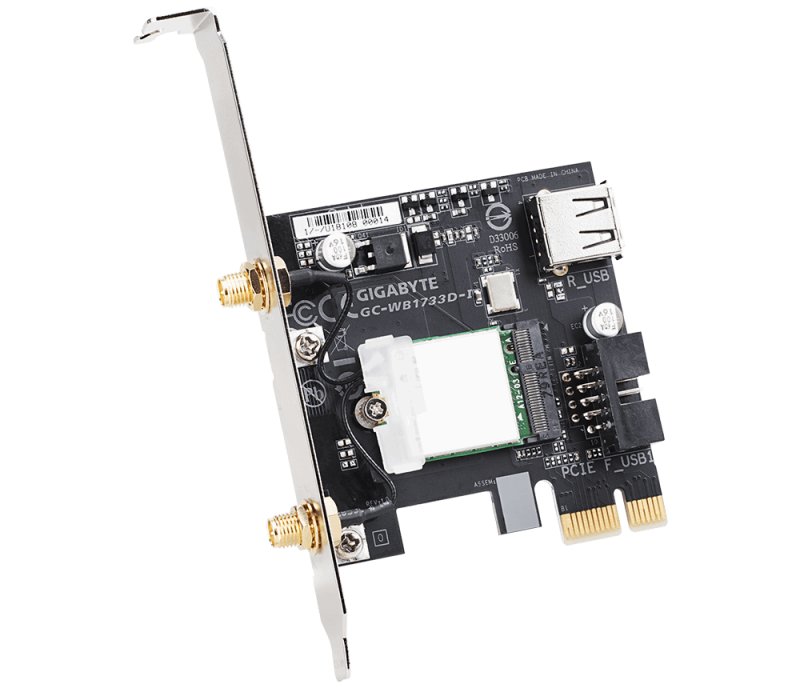 GIGABYTE PCI-E Wifi+BT 1733MBps 802.11a/ b/ g/ n/ ac - obrázek č. 1