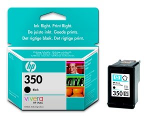 HP 350 - černá inkoustová kazeta, CB335EE - obrázek produktu