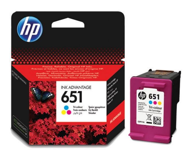 HP 651 3barevná ink kazeta, C2P11AE - obrázek produktu