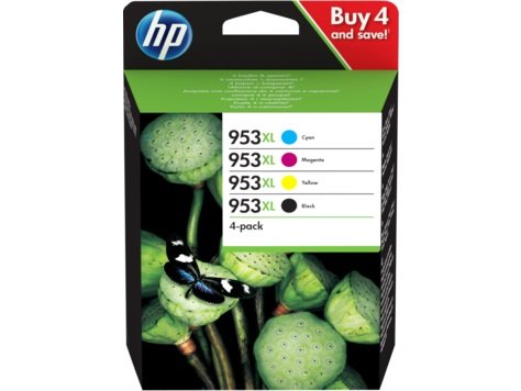 HP 953XL CMYK pack, 3HZ52AE - obrázek produktu