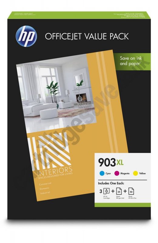 HP 903XL CMY pack, 1CC20AE - obrázek produktu