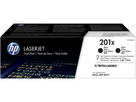 HP 201X tisková kazeta černá velká,CF400XD -2 pack - obrázek produktu