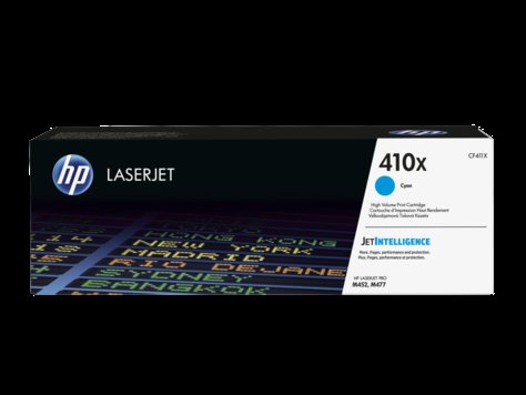 HP 410X tisková kazeta azurová velká, CF411X - obrázek produktu
