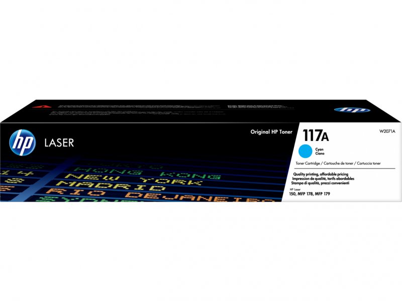 HP 117A Azurový Laser Toner, W2071A - obrázek produktu