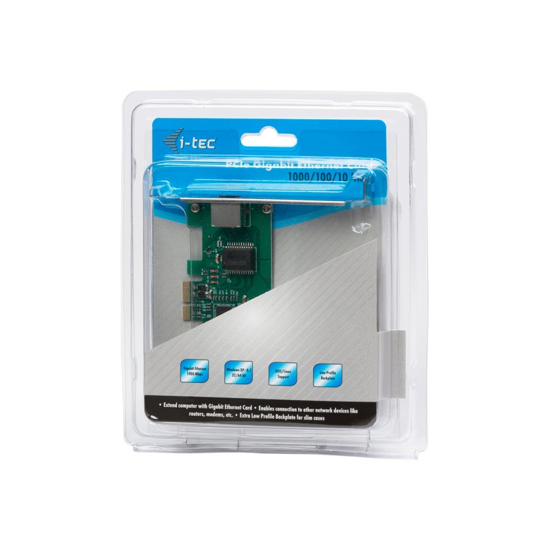 i-tec PCIe Gigabit Ethernet Card 1000/ 100/ 10 Mbps - obrázek č. 4