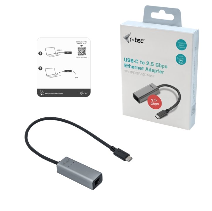 i-tec USB-C Metal 2.5Gbps Ethernet Adapter - obrázek č. 3