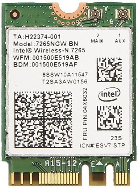 Intel Dual Band Wireless-AC 7265, 2x2 AC + BT, M.2 - obrázek produktu