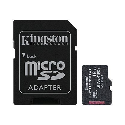 Kingston Industrial/ micro SDHC/ 16GB/ 100MBps/ UHS-I U3 /  Class 10/ + Adaptér - obrázek produktu
