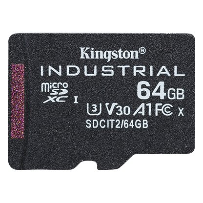 Kingston Industrial/ micro SDHC/ 64GB/ 100MBps/ UHS-I U3 /  Class 10 - obrázek produktu