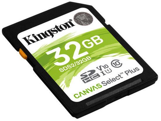 Kingston Canvas Select Plus U1/ SDHC/ 32GB/ 100MBps/ UHS-I U1 /  Class 10 - obrázek produktu