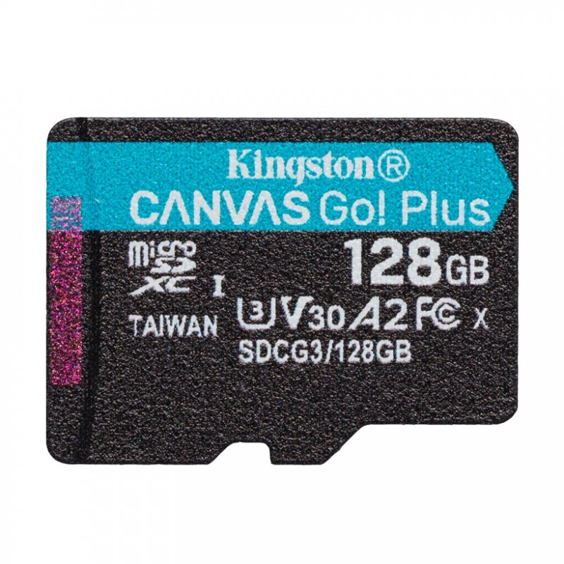 Kingston Canvas Go Plus A2/ micro SDXC/ 64GB/ 170MBps/ UHS-I U3 /  Class 10 - obrázek produktu