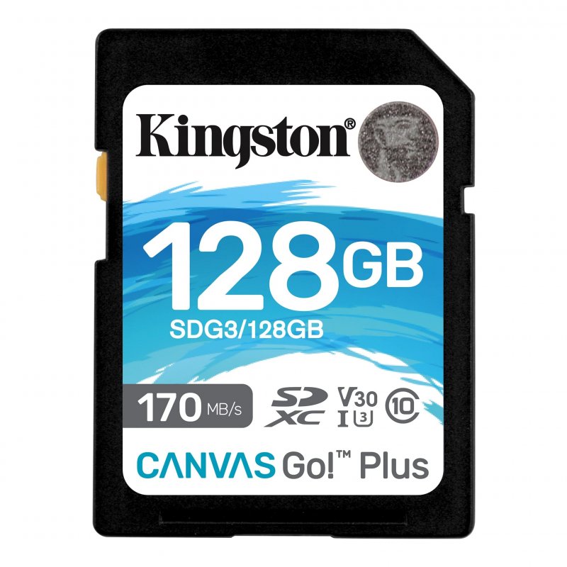 Kingston Canvas Go Plus/ SDXC/ 128GB/ 170MBps/ UHS-I U3 /  Class 10 - obrázek produktu