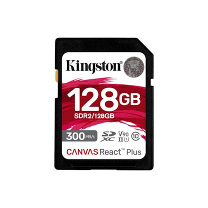 Kingston Canvas React Plus/ SDHC/ 128GB/ 300MBps/ UHS-II U3 /  Class 10 - obrázek produktu