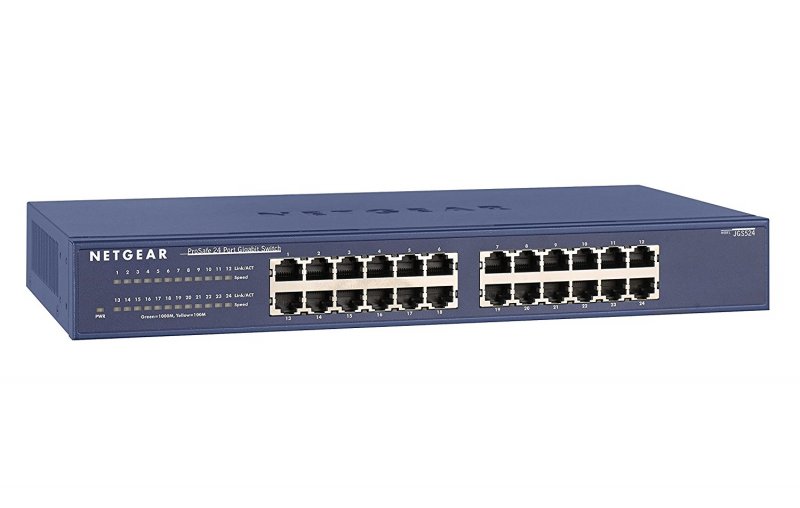 NETGEAR 24-port 10/ 100/ 1000Mbps Gigibit Ethernet, Unmanaged, JGS524 - obrázek č. 1