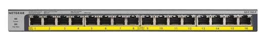 NETGEAR 16-port 10/ 100/ 1000Mbps Gigabit Ethernet, POE+ GS116PP - obrázek produktu