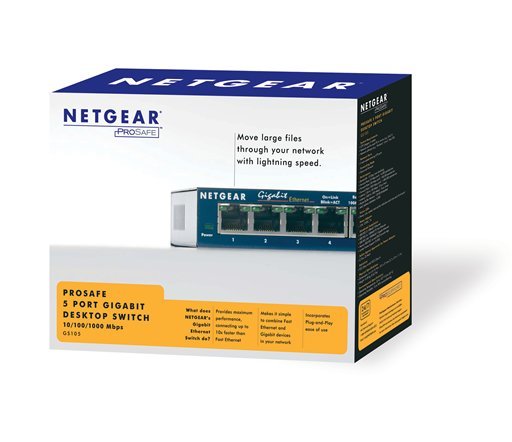 NETGEAR 5xGIGABIT Desktop switch, GS105 - obrázek č. 2