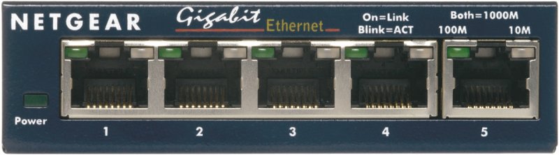 NETGEAR 5xGIGABIT Desktop switch, GS105 - obrázek č. 1