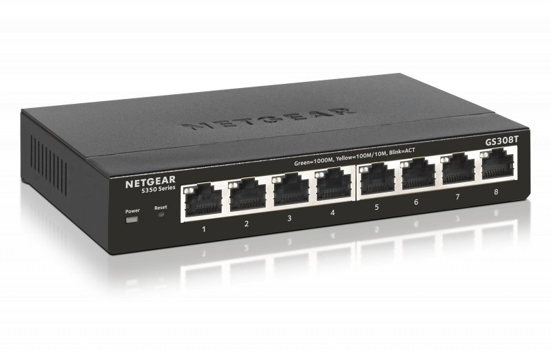 NETGEAR S350 Series 8-port Gigabit Ethernet Smart Managed Pro Switch, GS308T - obrázek produktu