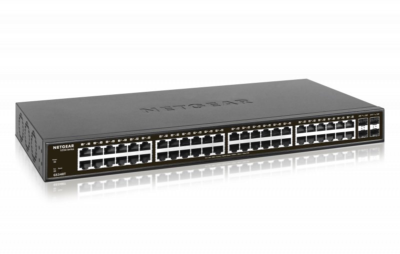 NETGEAR S350 Series 48-Port Gb Ethernet Smart Managed Pro Switch, 4 SFP Ports, GS348T - obrázek produktu