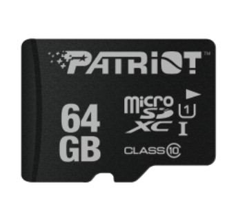 Patriot/ micro SDHC/ 64GB/ 80MBps/ UHS-I U1 /  Class 10 - obrázek produktu