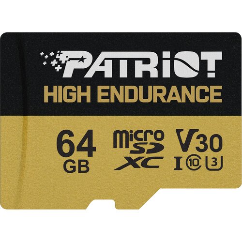 Patriot V30 U3/ micro SDXC/ 64GB/ 95MBps/ UHS-I U3 /  Class 10/ + Adaptér - obrázek produktu