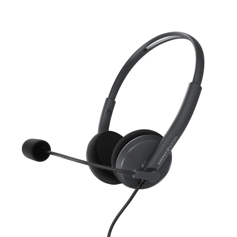 Energy Sistem Headset Office 2, komunikační sluchátka s mikrofonem, černá - obrázek produktu