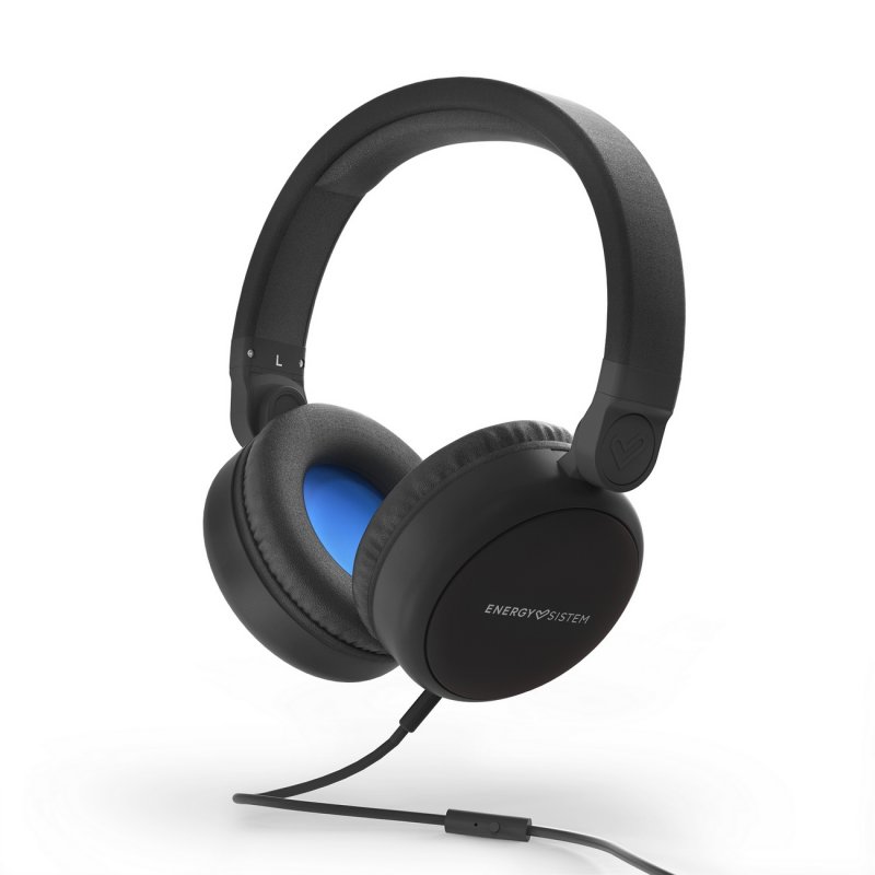 Energy Sistem Headphones Style 1 Talk Midnight black sluchátka s temením mostem a 3,5 mm konektorem, - obrázek produktu