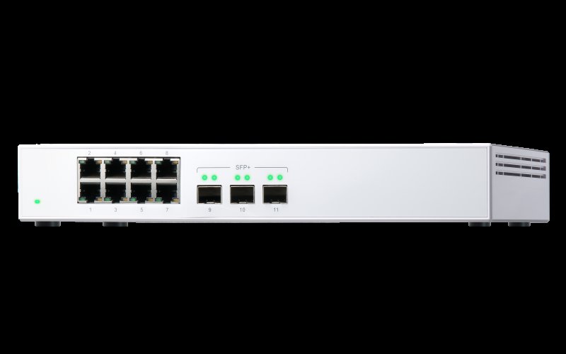 QNAP switch QSW-308S (8x Gigabit port + 3x 10G SFP+ port) - obrázek č. 6