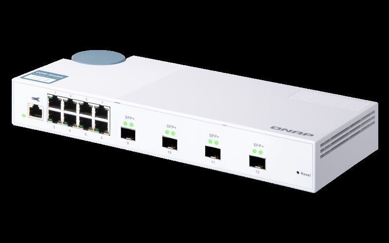 QNAP řízený switch QSW-M408S (12portů: 8x Gigabit port + 4x 10G SFP+ porty) - obrázek č. 5