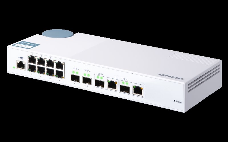 QNAP řízený switch QSW-M408-2C (12portů: 8x Gigabit port + 4x 10G SFP+ / 2x 10GbE kombo porty) - obrázek č. 5