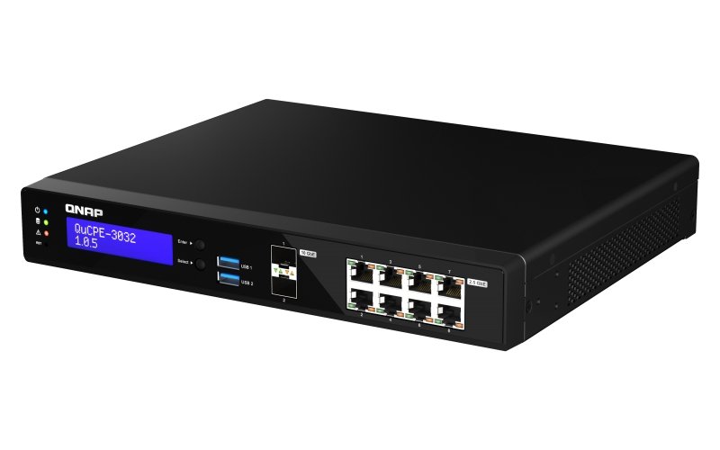 QNAP NVPE zařízení QuCPE-3032-C3558R-8G (4core C3558R 2,4GHz, 8GB RAM, 2x M.2, 8x2,5GbE, 2x10G SFP+) - obrázek č. 5