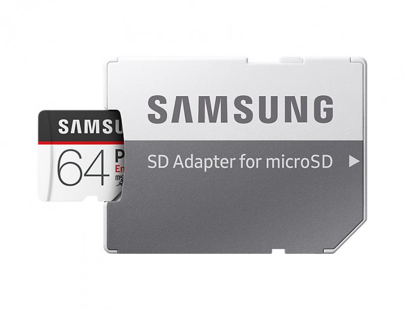 Micro SDXC 64GB Samsung PRO endurance + SD adaptér - obrázek č. 1