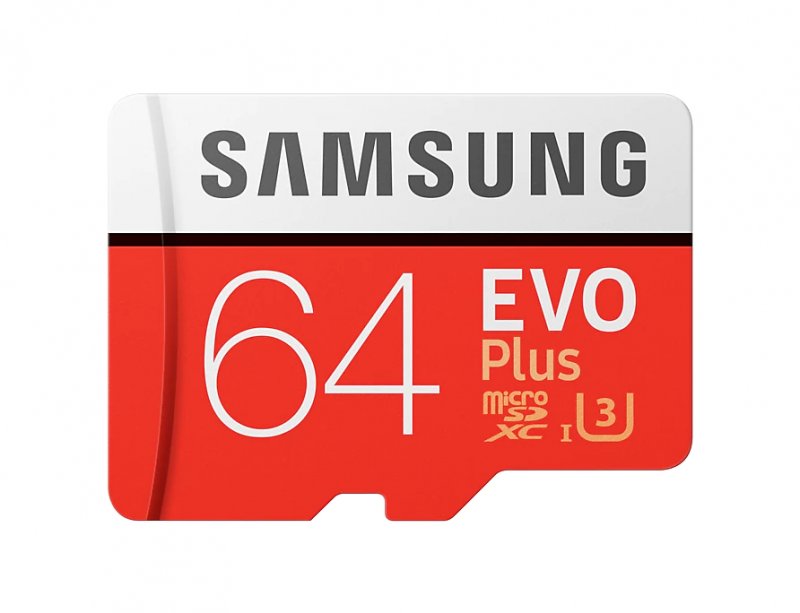 Micro SDXC 64GB Samsung EVO Plus + SD adaptér - obrázek produktu