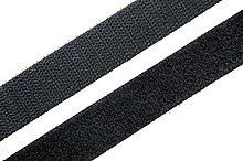 Oboustranný suchý zip Solarix,šířka 10mm,25m,černý - obrázek č. 1