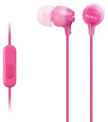 SONY sluchátka MDR-EX15AP, handsfree, růžové - obrázek produktu