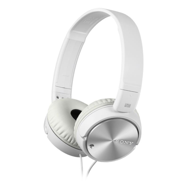 SONY sluchátka MDR-ZX110 s Noise canceling, bílé - obrázek produktu