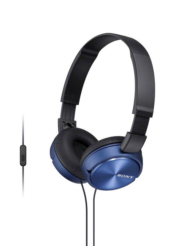 SONY sluchátka MDR-ZX310AP, handsfree, modré - obrázek produktu