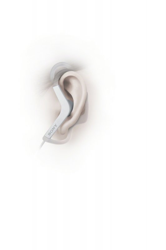 SONY sluchátka ACTIVE MDR-AS210AP, handsfree,bílé - obrázek č. 2