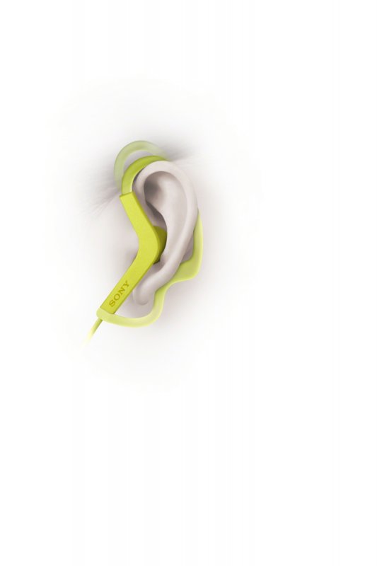 SONY sluchátka ACTIVE MDR-AS210AP, handsfree,žluté - obrázek č. 2