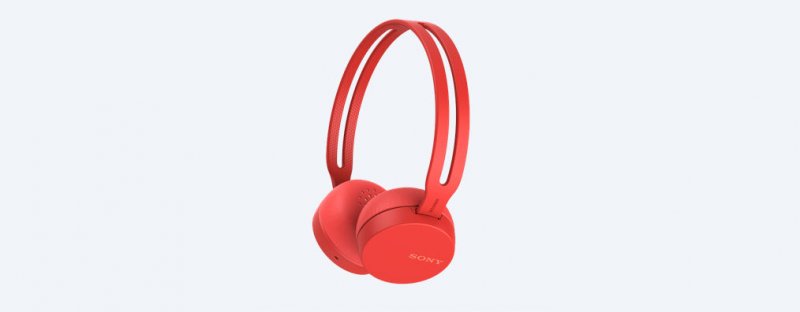 SONY sluchátka WHCH400R.CE7 bezdr.,červená - obrázek produktu