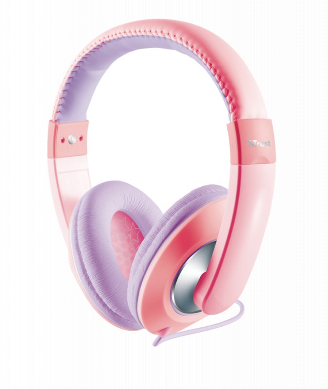 náhlavní sada TRUST Sonin Kids Headphone, pink - obrázek produktu