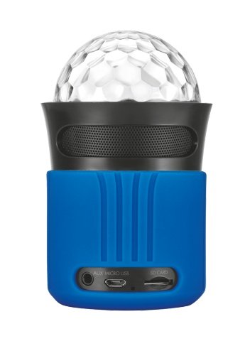 TRUST Dixxo Go Wireless Bluetooth Speaker with party lights - blue - obrázek č. 1