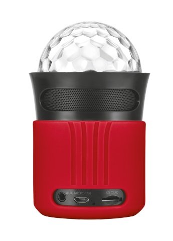 TRUST Dixxo Go Wireless Bluetooth Speaker with party lights - red - obrázek č. 1