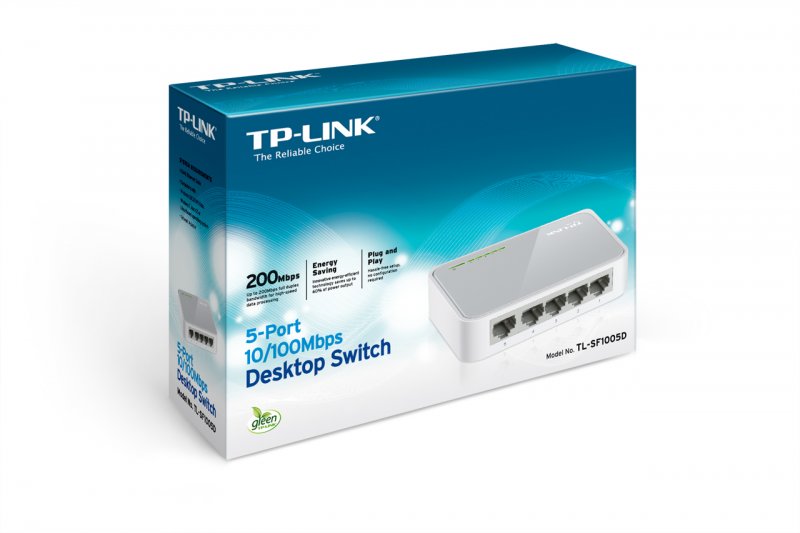 TP-Link TL-SF1005D 5x 10/ 100Mbps Desktop Switch - obrázek č. 6