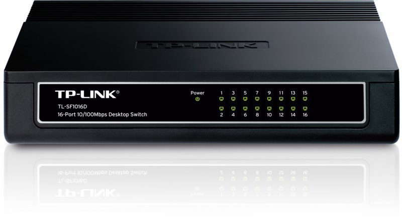 TP-Link TL-SF1016D 16x 10/ 100Mbps Desktop Switch - obrázek č. 1