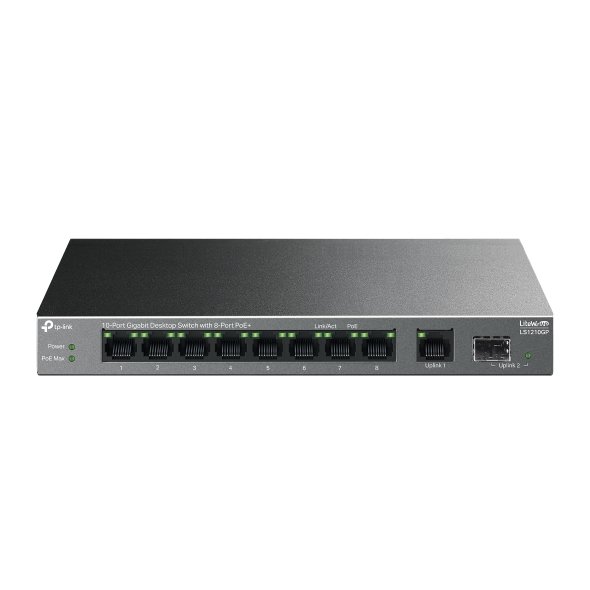 TP-Link LS1210GP10xGb (8xGb POE+) Desktop switch - obrázek produktu