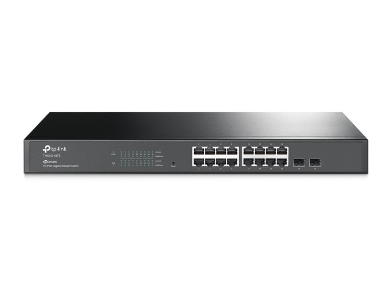 TP-Link T1600G-18TS(TL-SG2216) 16xGb, 2SFP rack smart switch - obrázek č. 1