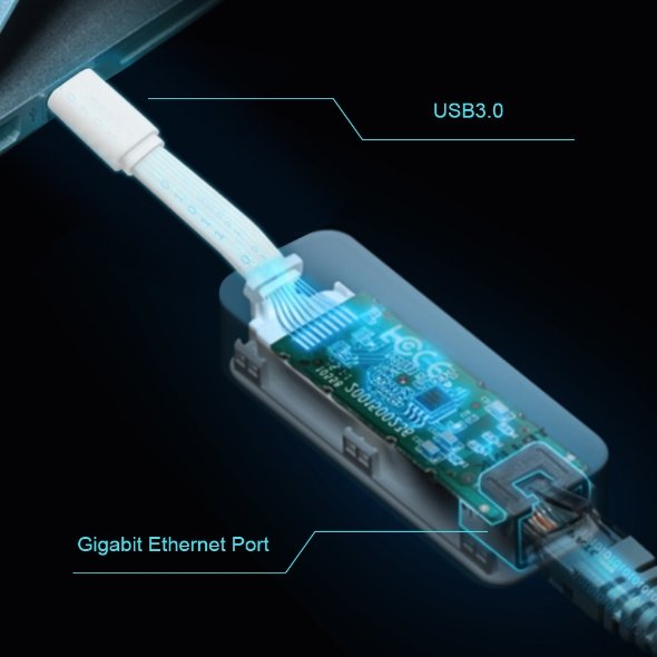 TP-Link UE300C USB 3.0 type-C na gigabitový ethernetový síťový adaptér - obrázek č. 4