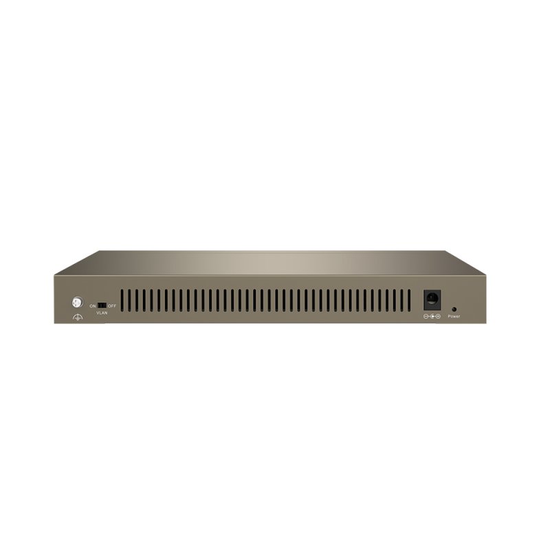 Tenda TEG1016M 16-port Gigabit Switch, 16x 10/ 100/ 1000 Mb/ s, Fanless, MAC 8K, napájení AC/ DC, i zeď - obrázek č. 4